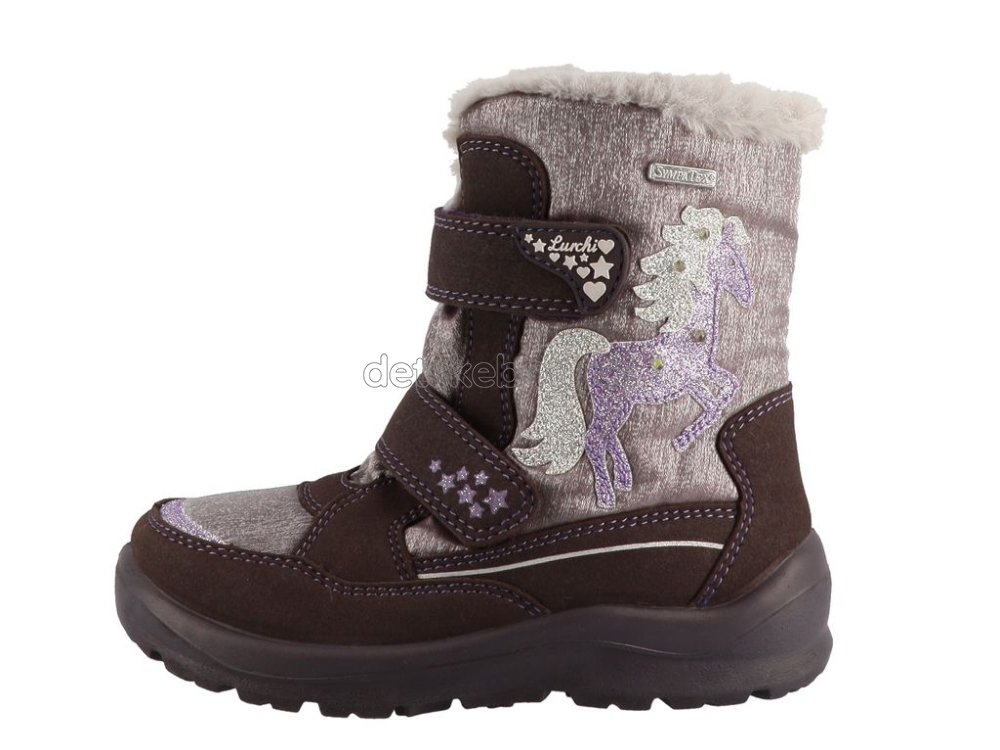 Dětské zimní boty Lurchi 63L1073004 aubergine