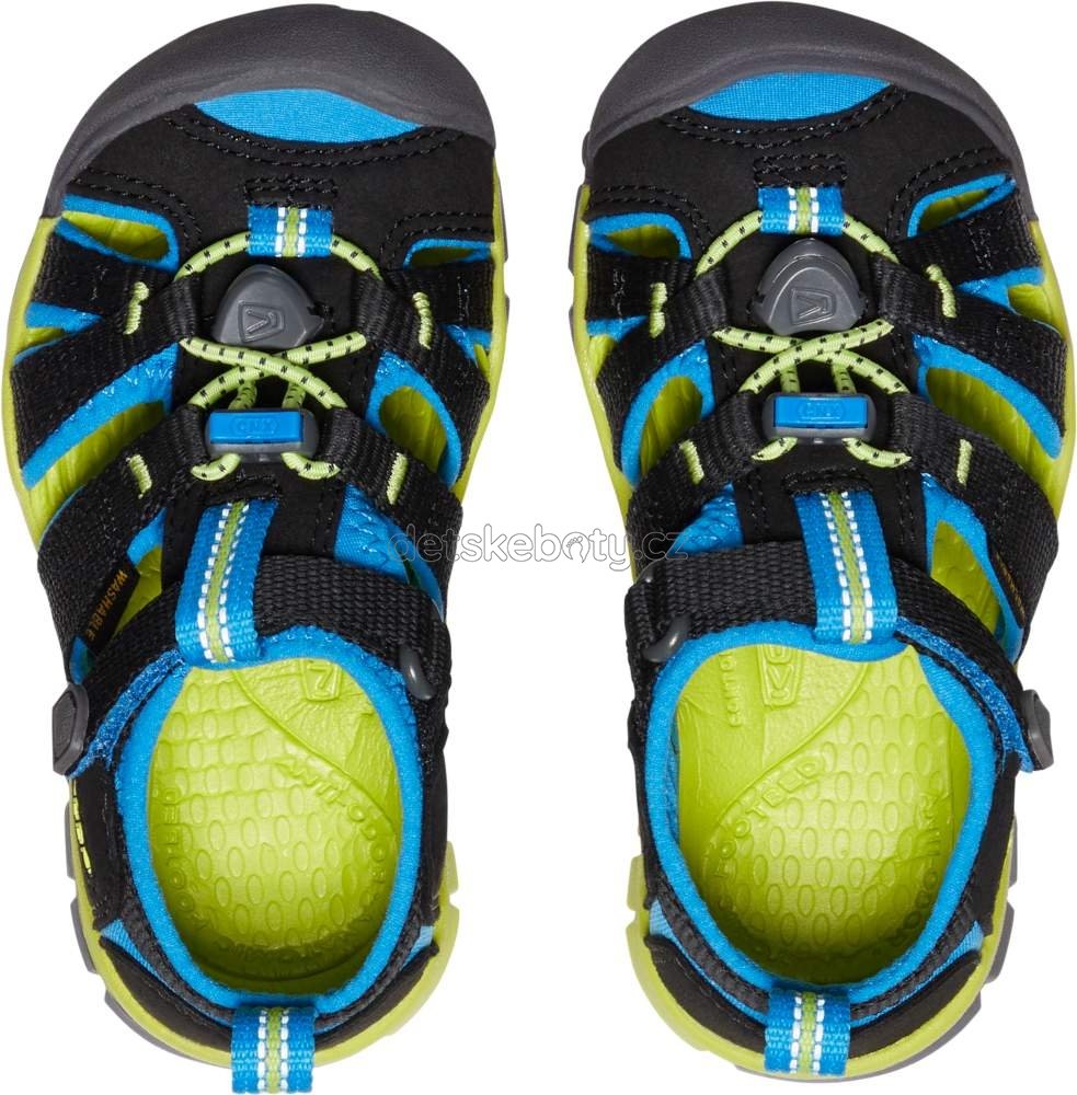 Dětské sandály Keen Seacamp II CNX children black/brilliant blue Velikost: 24 (obrázek 3)