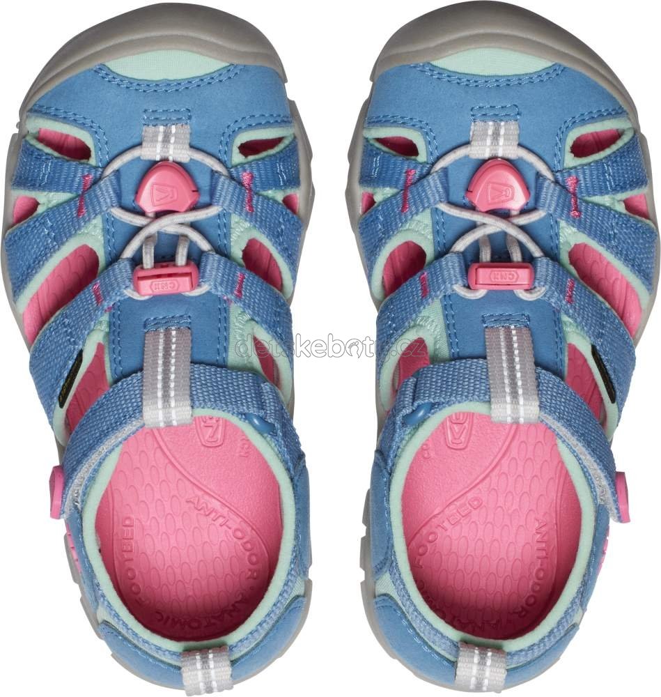 Dětské sandály Keen Seacamp II CNX children coronet blue/hot pink Velikost: 30 (obrázek 3)