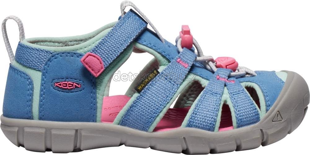 Dětské sandály Keen Seacamp II CNX children coronet blue/hot pink Velikost: 30 (obrázek 5)