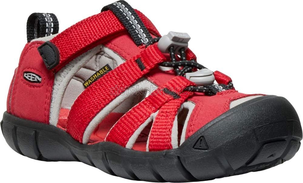 Dětské sandály Keen Seacamp II CNX children ribbon red/alloy Velikost: 30
