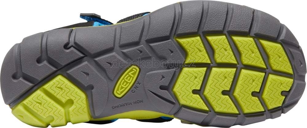 Dětské sandály Keen Seacamp II CNX youth black/brilliant blue Velikost: 38 (obrázek 4)