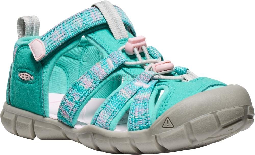 Dětské sandály Keen Seacamp II CNX youth bright aqua/pink-a-boo Velikost: 39