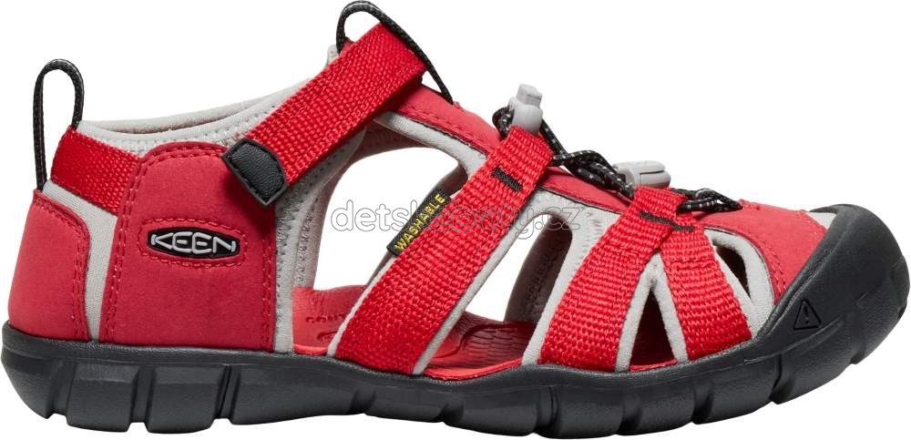 Dětské sandály Keen Seacamp II CNX youth ribbon red/alloy Velikost: 38 (obrázek 4)