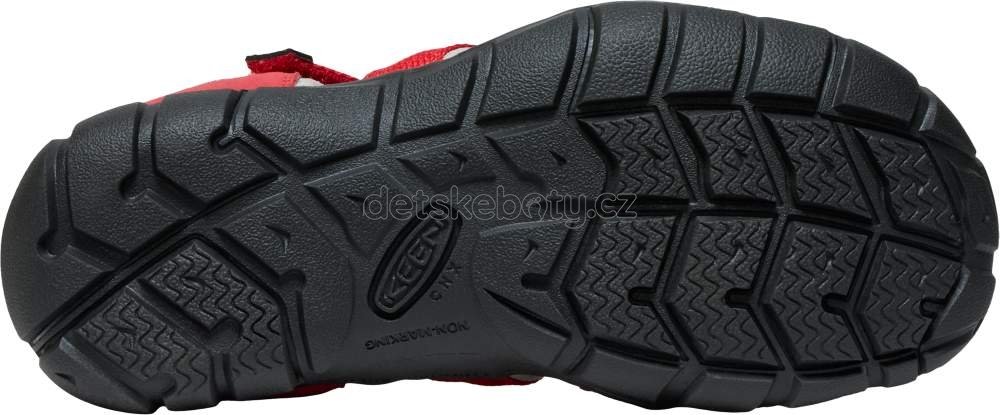 Dětské sandály Keen Seacamp II CNX youth ribbon red/alloy Velikost: 38 (obrázek 5)