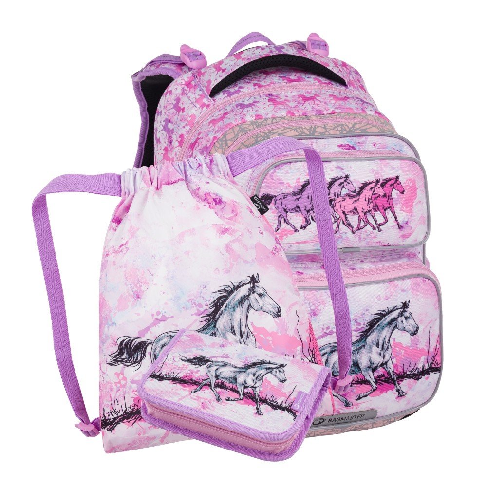 Levně Bagmaster DOPI 24 A malý školní set pro prvňáčky – koně