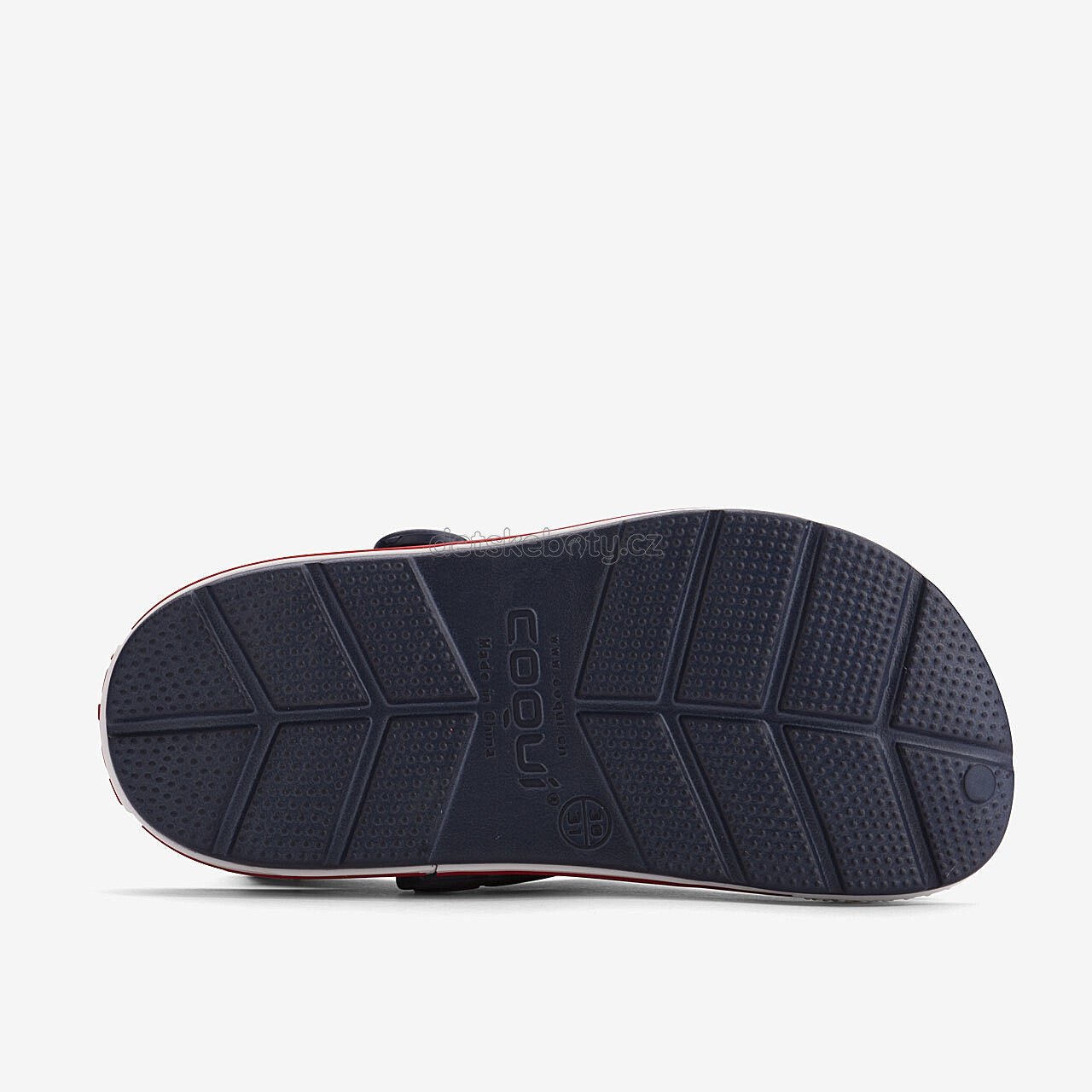 Dětské plážovky Coqui 6423 Navy/White Velikost: 24-25 (obrázek 3)