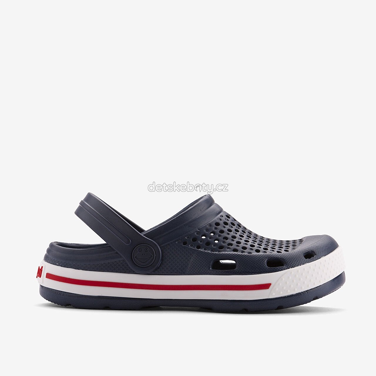 Dětské plážovky Coqui 6423 Navy/White Velikost: 24-25 (obrázek 4)