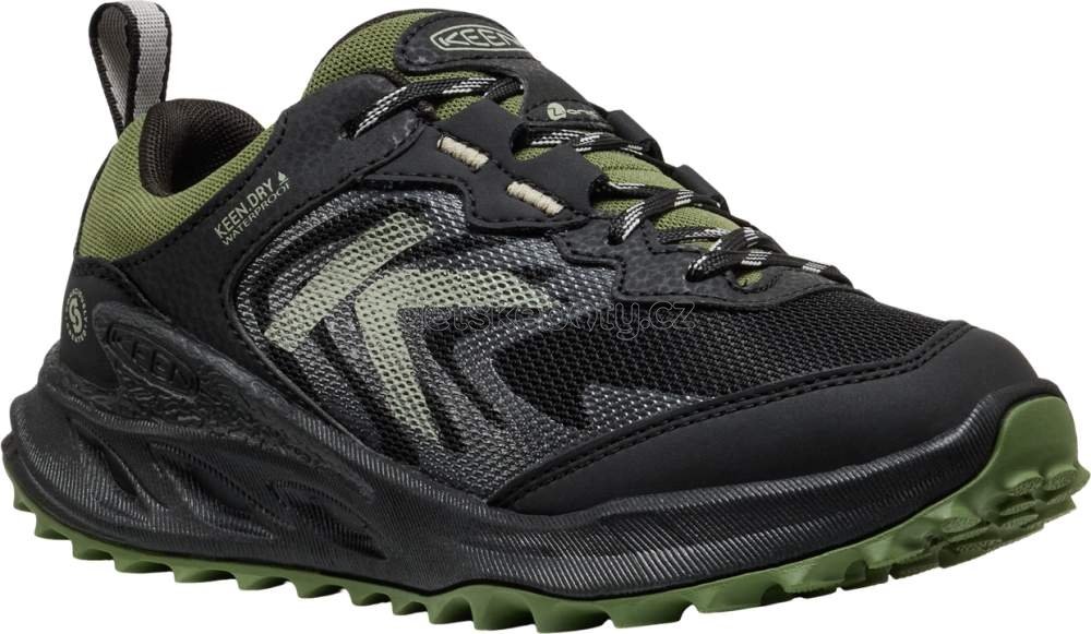 Dětské celoroční boty Keen ZIONIC WP YOUTH black/bronze green Velikost: 35