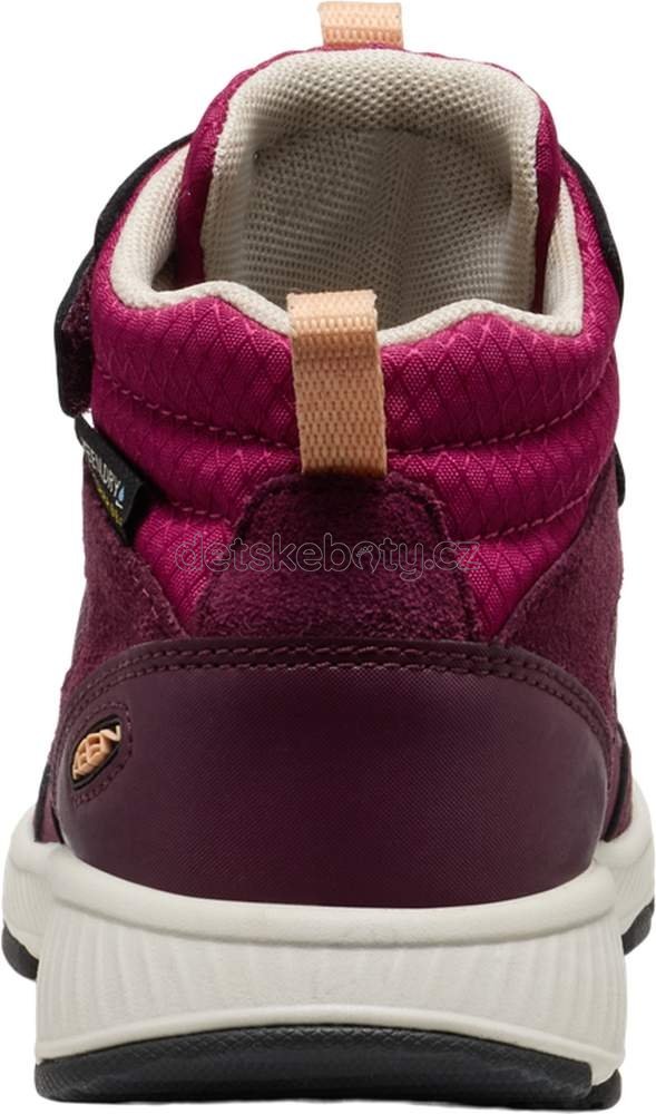 Dětské celoroční boty Keen SKUA MID WP CHILDREN fig/peach fuzz Velikost: 24 (obrázek 6)