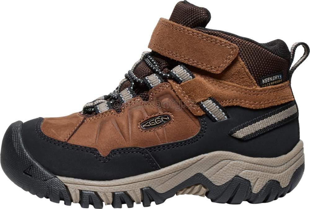 Dětské celoroční boty Keen TARGHEE IV MID WP CHILDREN bison/brindle Velikost: 30 (obrázek 4)