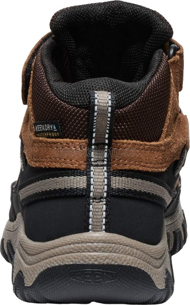 Dětské celoroční boty Keen TARGHEE IV MID WP CHILDREN bison/brindle Velikost: 30 (obrázek 7)