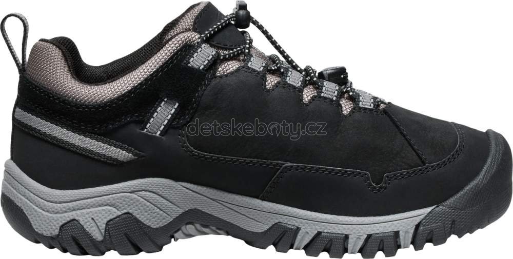 Dětské celoroční boty Keen TARGHEE IV LOW WP YOUTH black/steel grey Velikost: 36 (obrázek 3)