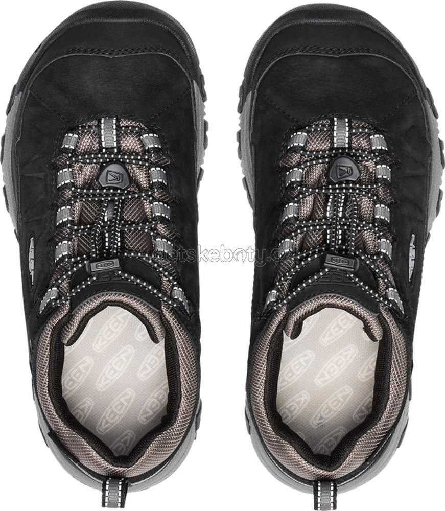 Dětské celoroční boty Keen TARGHEE IV LOW WP YOUTH black/steel grey Velikost: 36 (obrázek 6)