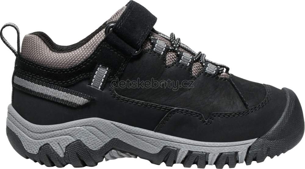 Dětské celoroční boty Keen TARGHEE IV LOW WP CHILDREN black/steel grey Velikost: 31 (obrázek 3)