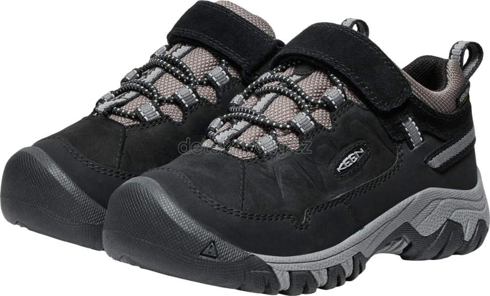 Dětské celoroční boty Keen TARGHEE IV LOW WP CHILDREN black/steel grey Velikost: 31 (obrázek 5)