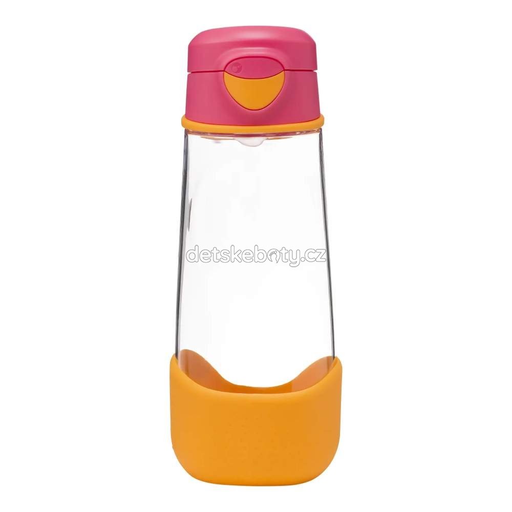 b.box 711 Sport lahev na pití 600 ml - růžová/oranžová