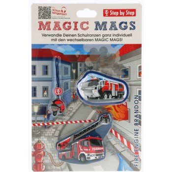 Doplňková sada obrázků MAGIC MAGS, Fire Engine Brandon, pro aktovky a batohy Step by Step (obrázek 3)