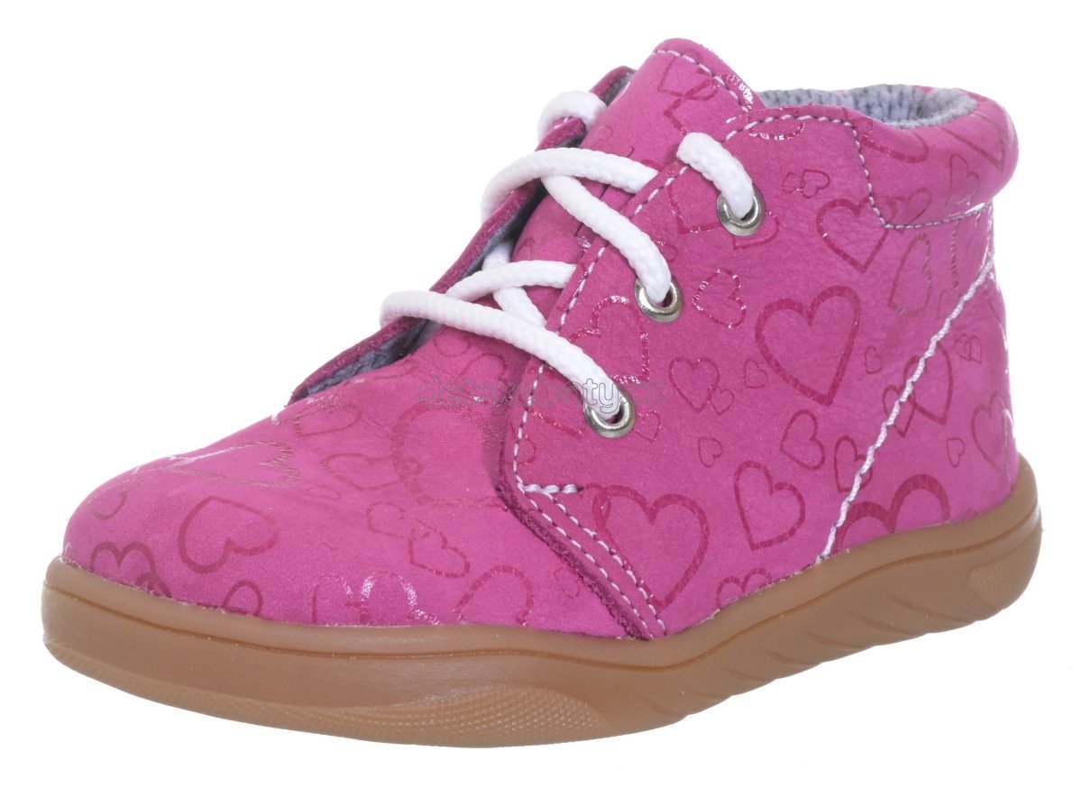 Dětské celoroční boty Boots4U T 025 Růžová-potisk Velikost: 22