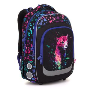 Školní batoh LORI s neonovým leopardem LORI 25074