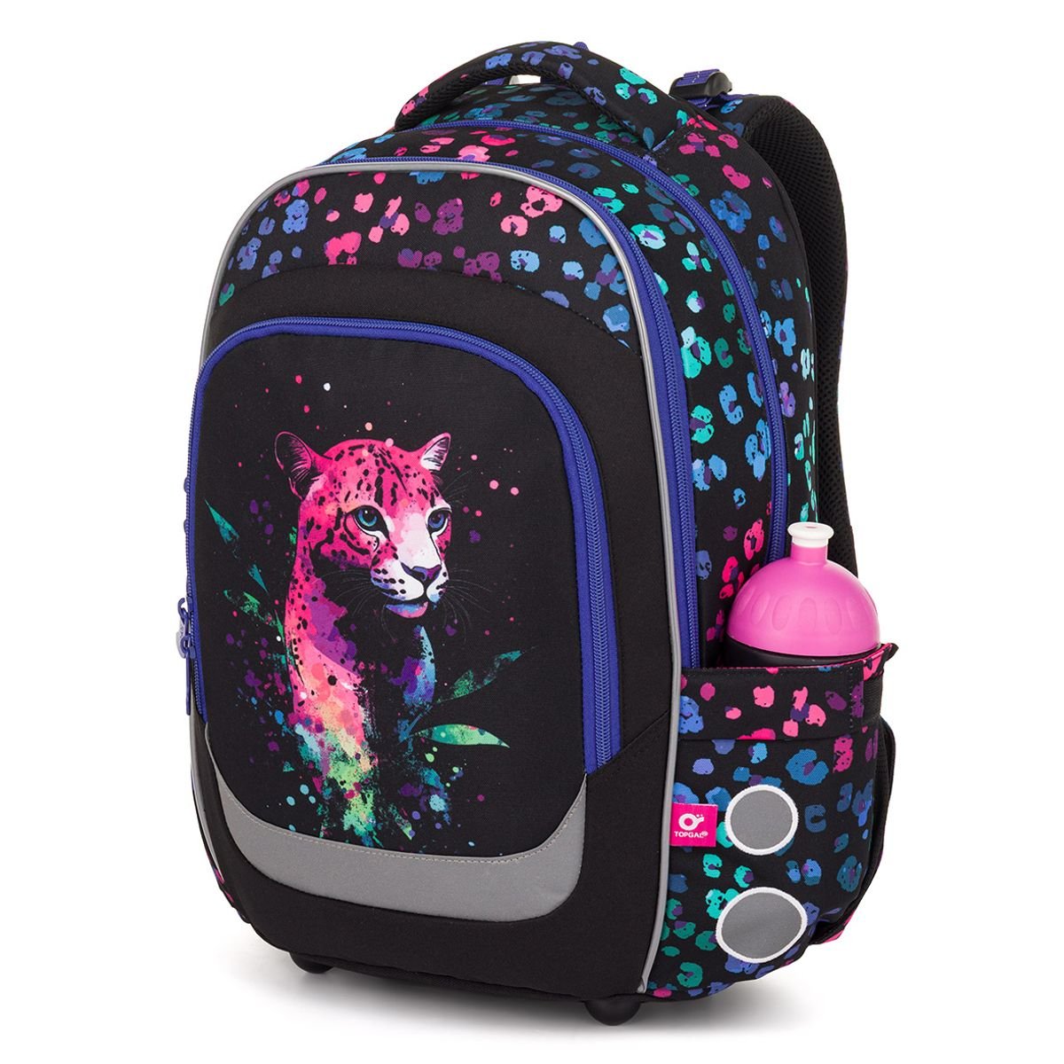 Školní batoh LORI s neonovým leopardem LORI 25074 (obrázek 8)