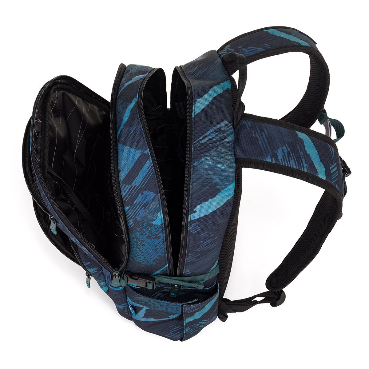 Studentský batoh v modro-tyrkysovém designu VIKI 25078 (obrázek 10)