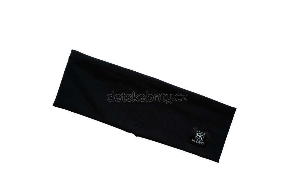 Tenká čepice Blonki čelenka mašle černá Velikost: 51-54