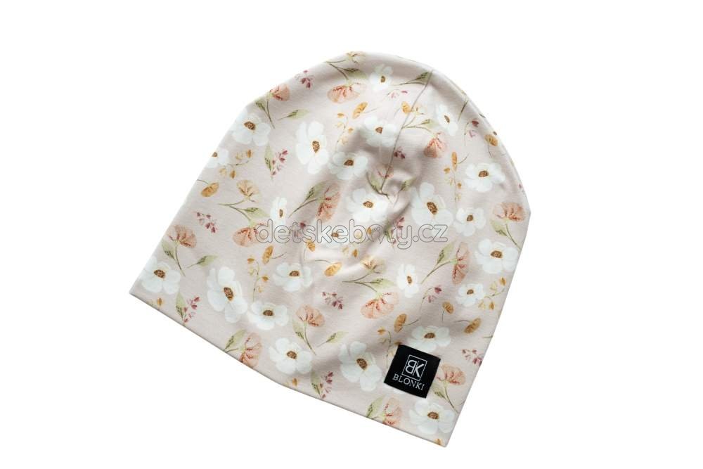 Tenká čepice Blonki tenká čepice květiny Velikost: 45-47