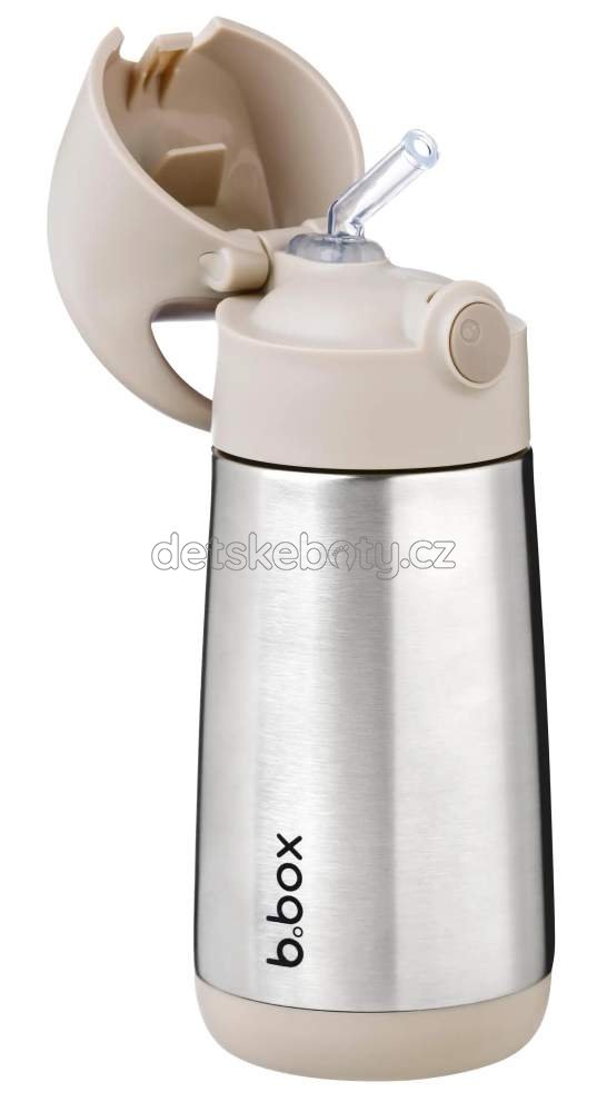 b.box 1339 Termoska na pití s brčkem 350 ml - béžová (obrázek 4)