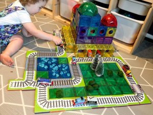 Learn and grow- Magnetická stavebnice Vlakové koleje 36 ks