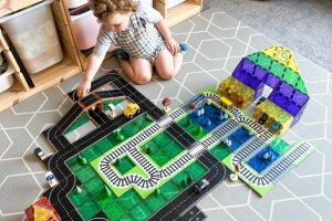 Learn and grow- Magnetická stavebnice Vlakové koleje 36 ks