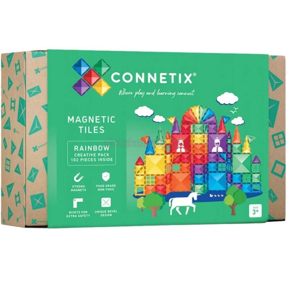 Connetix Tiles - Magnetická stavebnice 102 ks