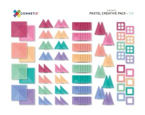 Connetix Tiles - Magnetická stavebnice PASTEL 120 ks