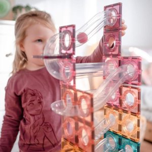 Connetix Tiles - Kuličková dráha PASTEL 106 ks