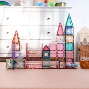 Connetix Tiles - Kuličková dráha PASTEL 106 ks