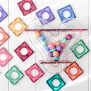 Connetix Tiles - Kuličková dráha PASTEL 106 ks