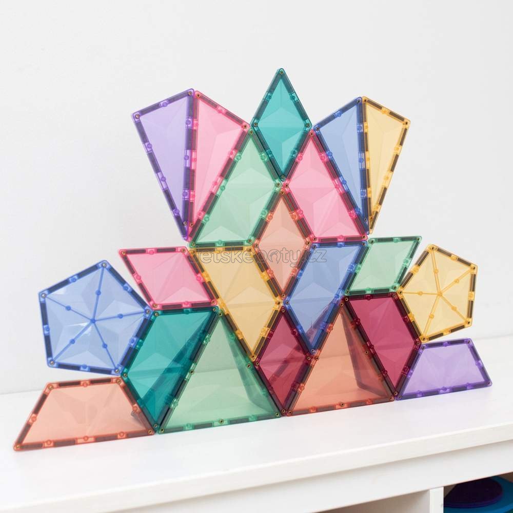 Connetix Tiles - Magnetická stavebnice PASTEL Shapes Expansion 48 ks (obrázek 3)