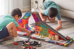 Learn and grow- Magnetické dlaždice Silnice 40 ks