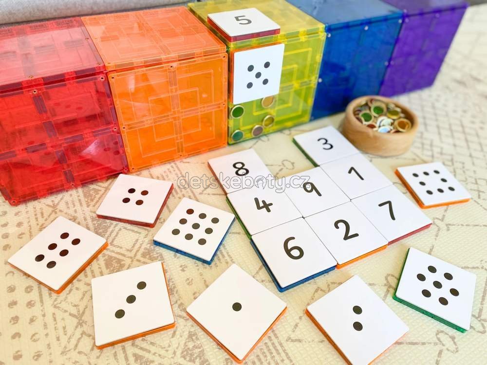 Learn and grow- Magnetická stavebnice Matematika 40 ks
