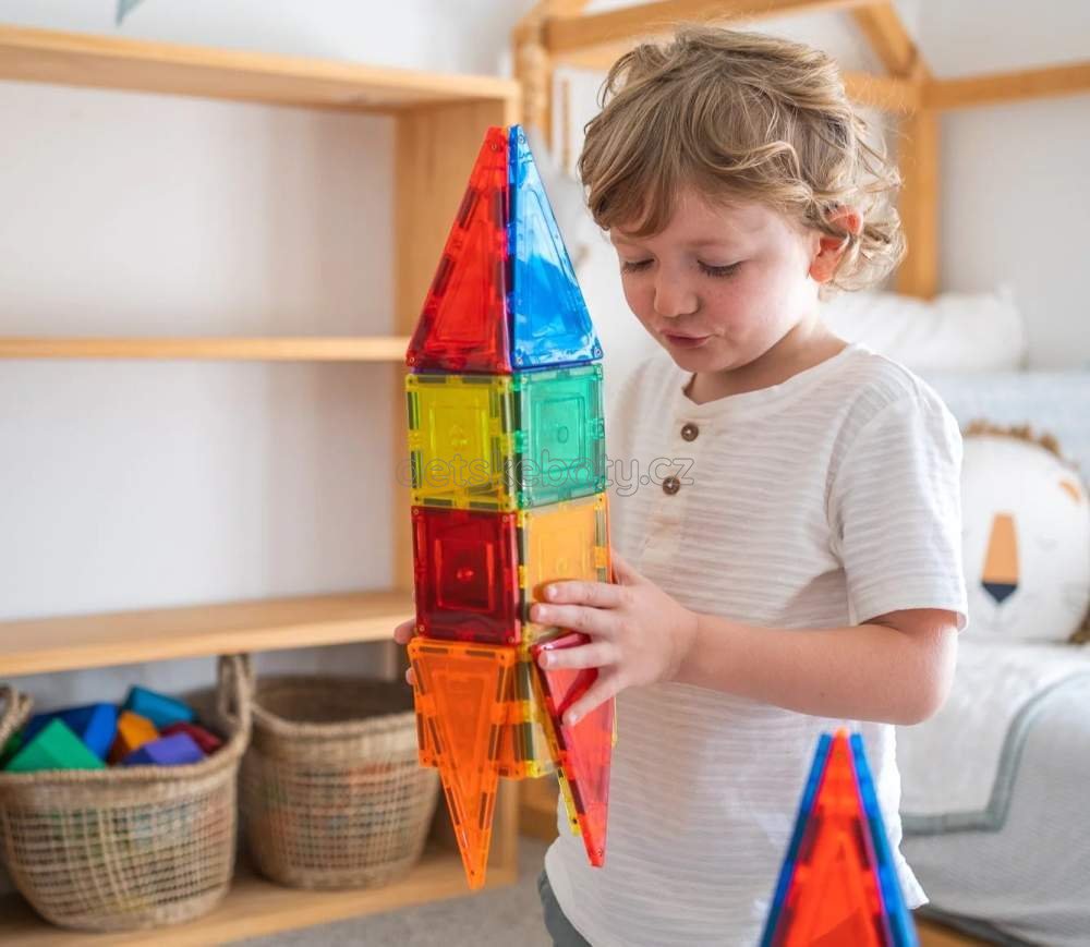 Learn and grow- Magnetická stavebnice Základní sada 64 ks (obrázek 7)