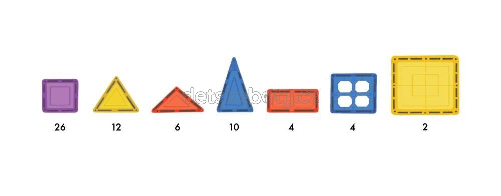 Learn and grow- Magnetická stavebnice Základní sada 64 ks (obrázek 8)