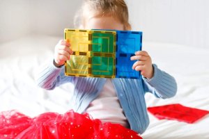 Learn and grow- Magnetická stavebnice Velké čtvercové balení