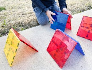 Learn and grow- Magnetická stavebnice Velké čtvercové balení