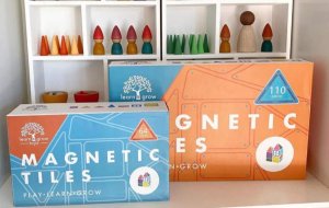 Learn and grow- Magnetická stavebnice Builders pack 110 ks