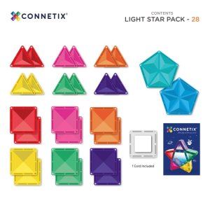 Connetix Tiles - Light Star Pack 28 pc