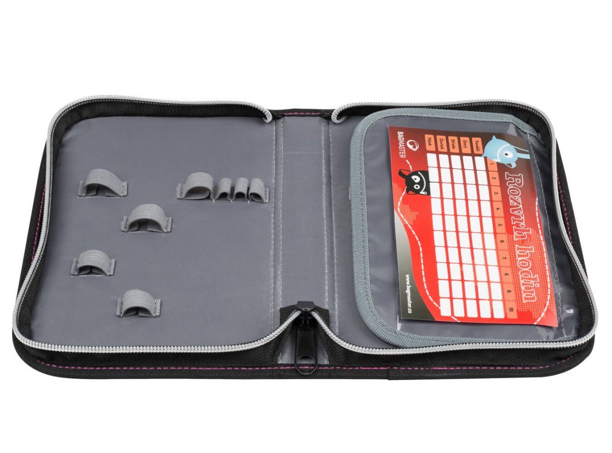 Bagmaster GALAXY 9 C školní jednochlopňový penál - ryba s glitry (obrázek 3)