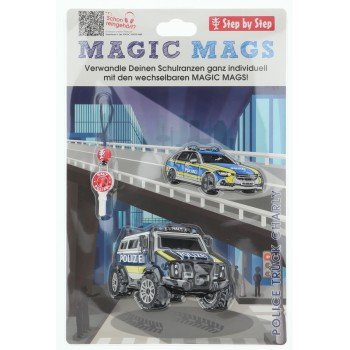 Doplňková sada obrázků MAGIC MAGS, Police Truck Charly, pro aktovky a batohy Step by Step (obrázek 4)