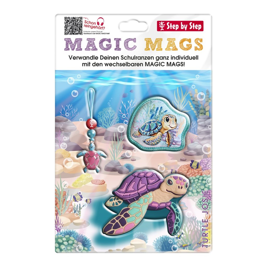 Doplňková sada obrázků MAGIC MAGS, Turtle Josie, pro aktovky a batohy Step by Step (obrázek 5)