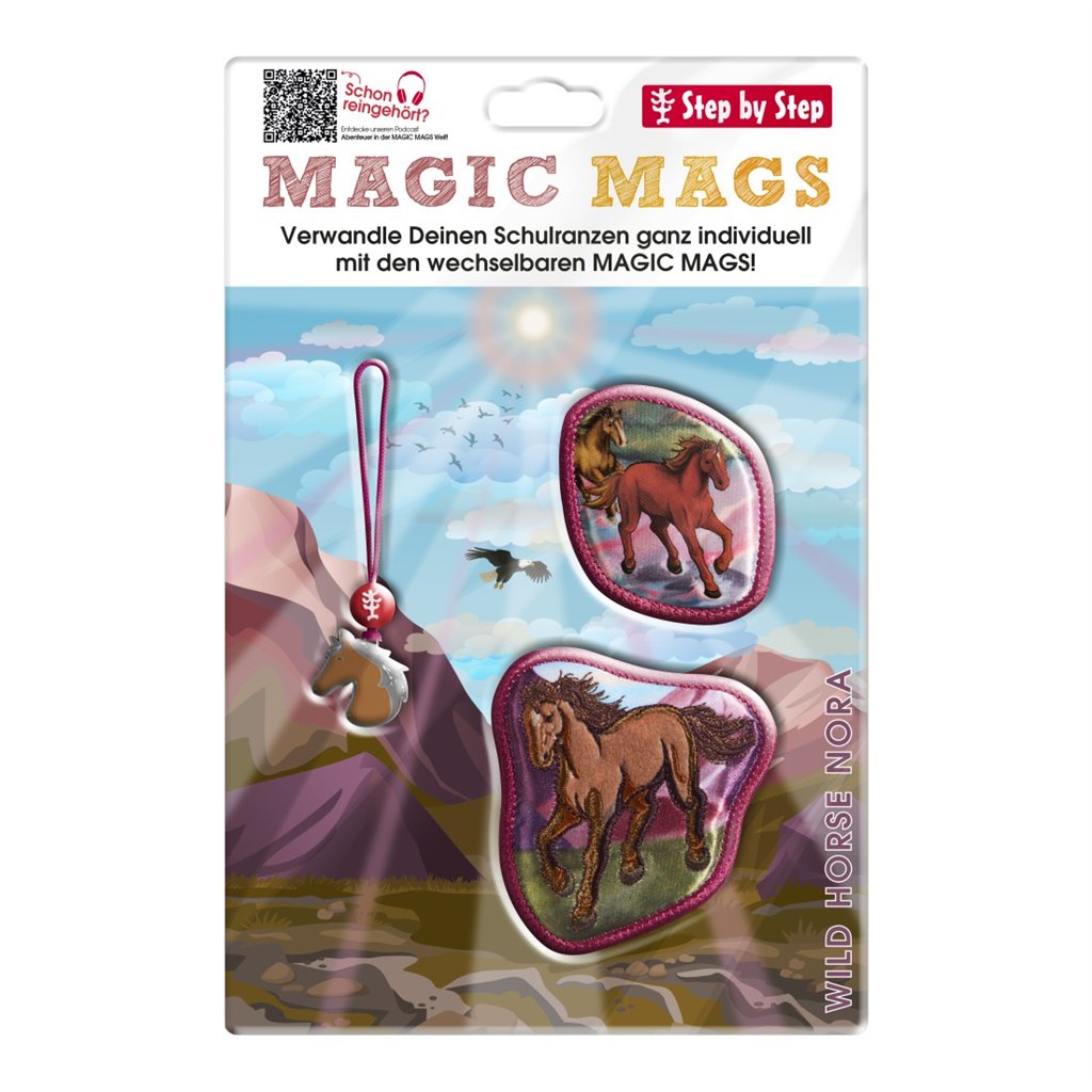 Doplňková sada obrázků MAGIC MAGS, Wild Horse Nora, pro aktovky a batohy Step by Step (obrázek 5)