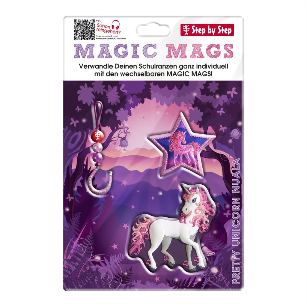 Doplňková sada obrázků MAGIC MAGS, Pretty Unicorn Nuala, pro aktovky a batohy Step by Step (obrázek 6)